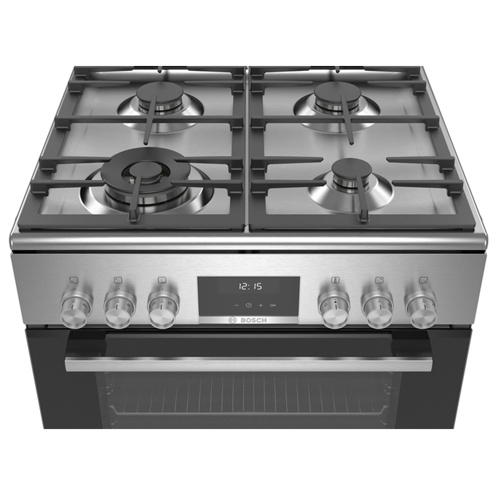 Plită combinată Bosch HXS59AI51Q / 4 arzatoare / 60 cm / Inox photo 3