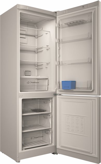 Frigider cu doua usi Indesit ITI5201W / 325 l / 196 cm / A+ / Gri photo 2