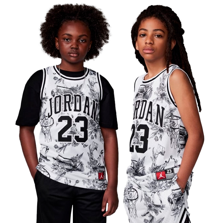 Maiou Nike JDN JORDAN 23 AOP JERSEY / Barbati / XL / Alb photo 2