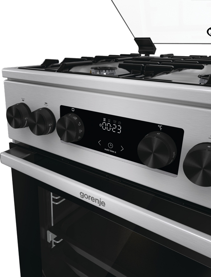 Газовая плита Gorenje MEKS5141X / 4 конфорок / 50 см / Нержавеющая сталь photo 4