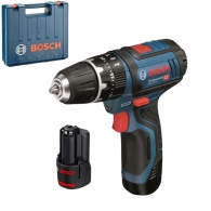Masina de gaurit si insurubat  cu acumulator Bosch GSB 12V-15 2x2.0Ah, 06019B6920 thumbnav 1
