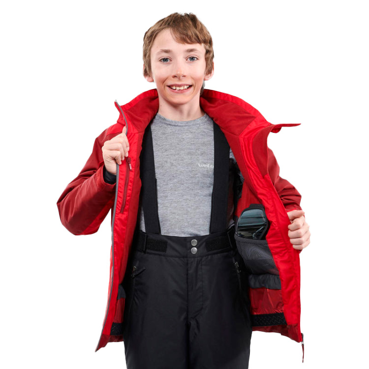 Scurta Wedze SKI-P JKT 500 BOY 125-132 Rosu Barbati photo 4