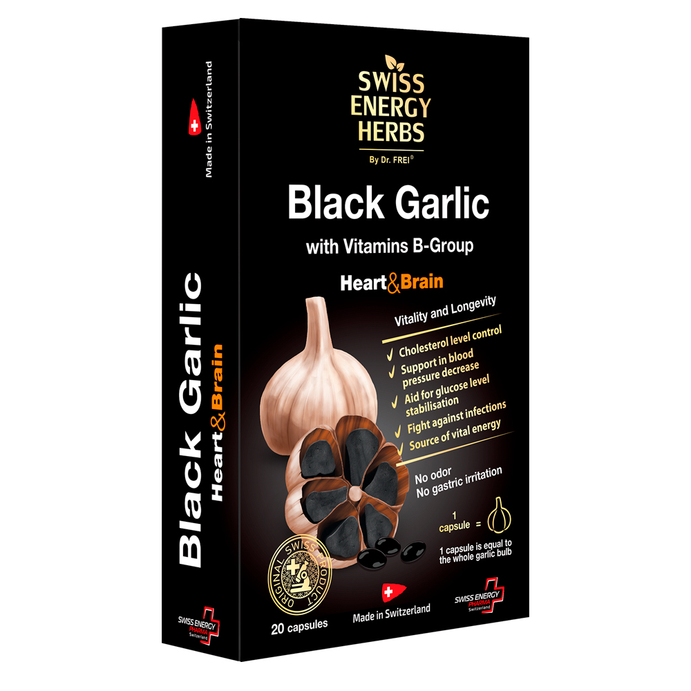 Vitamine Swiss Energy Swiss Energy BLACK GARLIC caps N20 photo 1