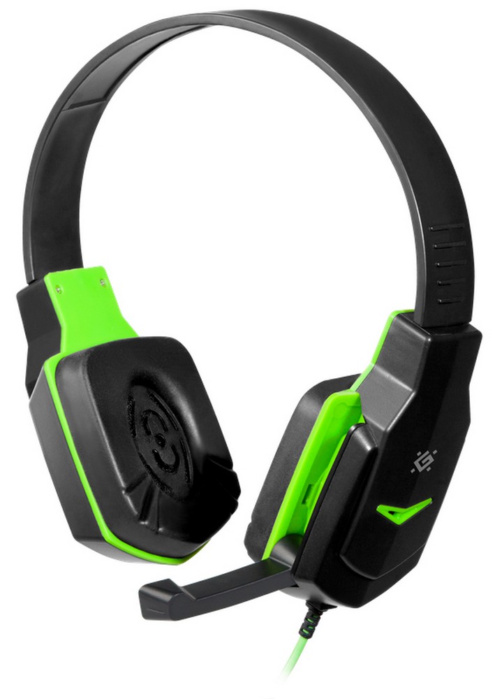 Căști Defender Warhead Negru cu verde Cu fir / Gaming / Negru cu verde photo 1 Căști Defender Warhead Negru cu verde Cu fir / Gaming / Negru cu verde photo 1