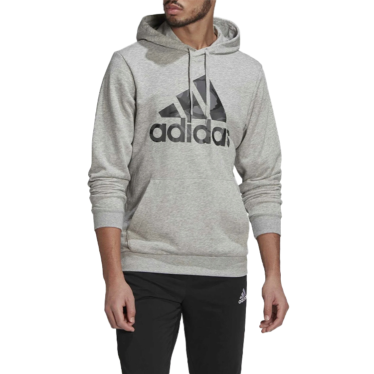 Hanorac pt bărbați Adidas M CAMO HD S Gri photo 3