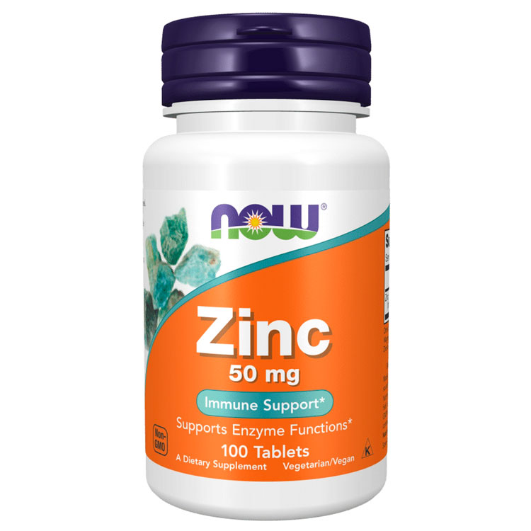 Vitamine Now Foods ZINC GLUCONATE 50mg  100 TABS photo 1