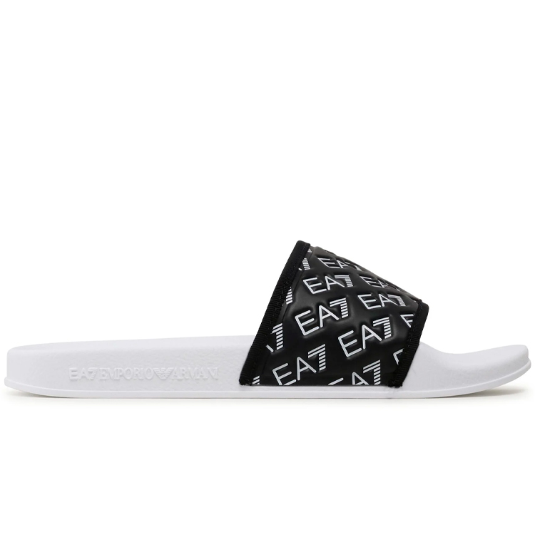 Slapi EA7 EMPORIO ARMANI SHOES BEACHWEAR pt Femei / 36 / Negru-alb photo 2
