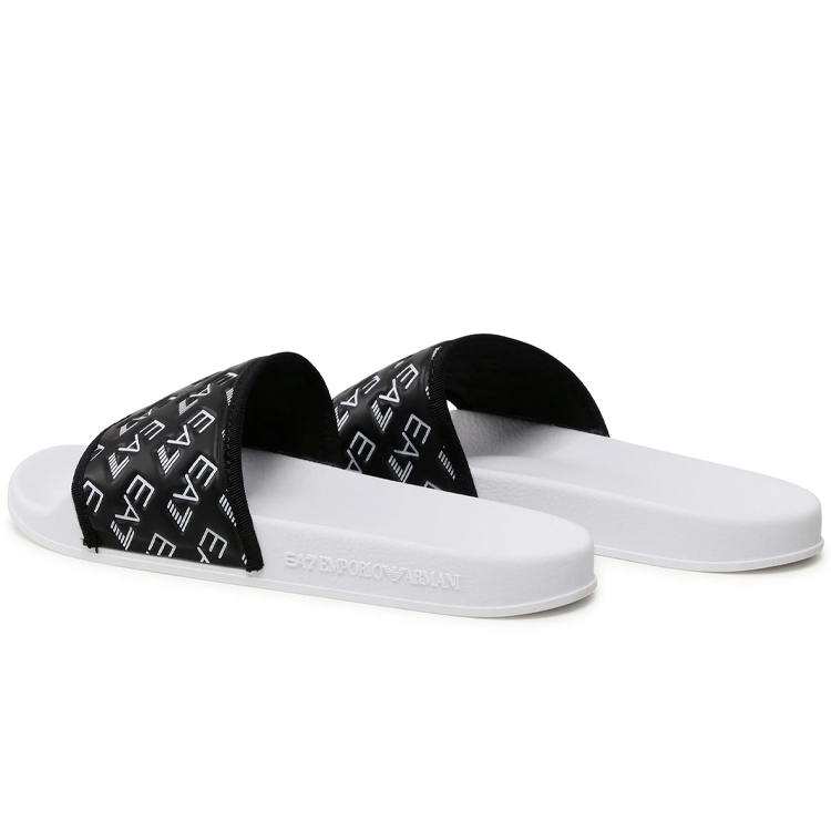 Slapi EA7 EMPORIO ARMANI SHOES BEACHWEAR pt Femei / 36 / Negru-alb photo 3