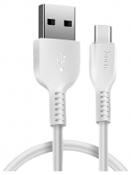 Cable  USB to USB-C  HOCO “X20 Flash”,  2m,  White, up to 2.0A, Charching Data Cable, Outer material: PVC thumbnav 1