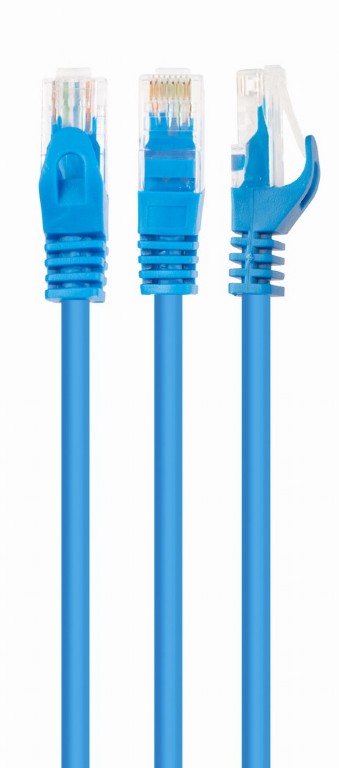UTP Cat6 Patch cord, 0.25 m, Blue photo 1