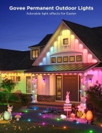 Banda LED de exterior GOVEE RGBIC Smart Outdoor String Lights 15m, 15 Light Bulbs thumbnav 3