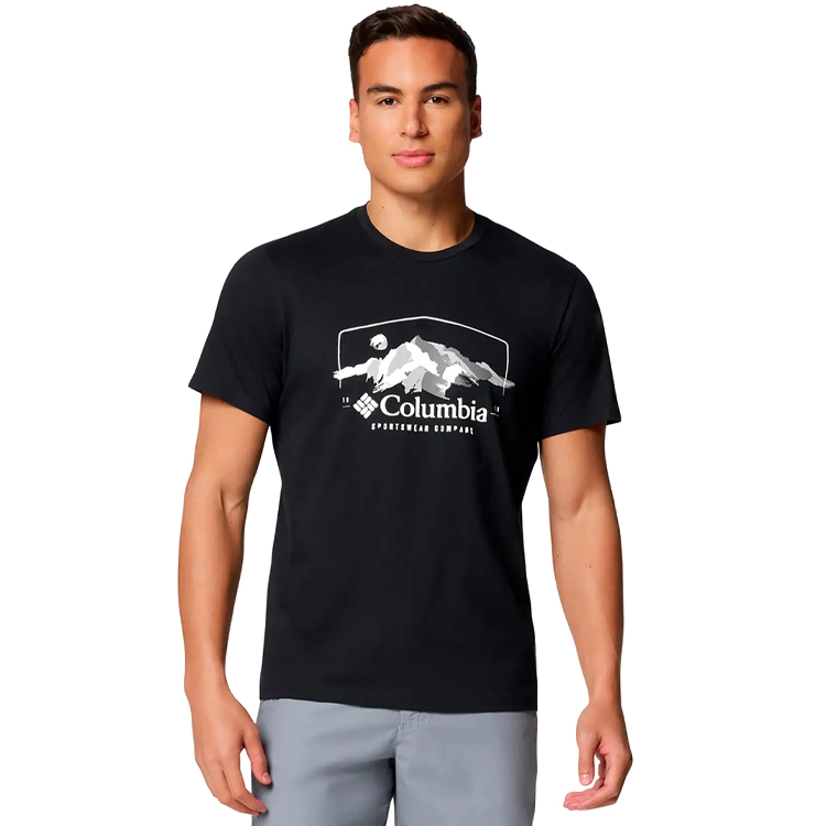 Tricou bărbătesc Columbia Path Lake Graphic Tee II S Negru photo 1 Tricou bărbătesc Columbia Path Lake Graphic Tee II S Negru photo 1