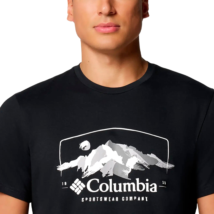 Tricou bărbătesc Columbia Path Lake Graphic Tee II S Negru photo 3