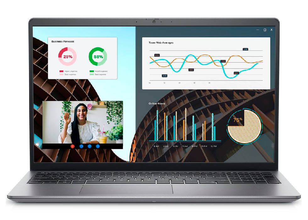 Laptop Dell Ultrabook Vostro 714603021 15.6” / 8 GB / 256 GB / Core i3 / Iris Xe Graphics / Gri photo 1