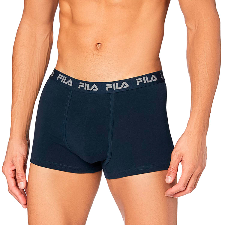 Трусы мужские боксер Fila UW MAN BOXER ELASTIC WITH LOGO L Синий Мужской photo 1