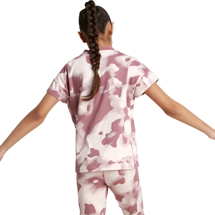 Футболка Adidas JG FI AOP T / Женский / 128 / Красный photo 3