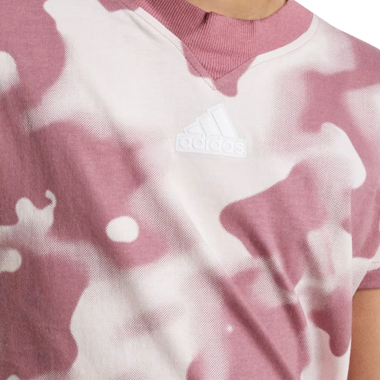 Футболка Adidas JG FI AOP T / Женский / 128 / Красный photo 5