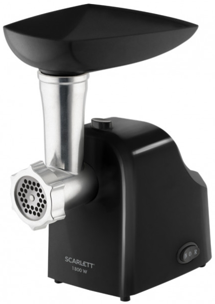 Tocator de carne Scarlett SC-MG45M21, 2 kg/min, 1800 W, Negru photo 1 Tocator de carne Scarlett SC-MG45M21, 2 kg/min, 1800 W, Negru photo 1