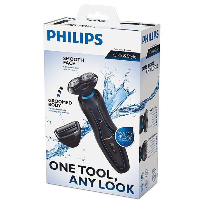 Aparat de ras Philips YS 521 Negru cu аlbastru photo 6