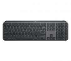 Logitech Wireless MX Keys Advanced Illuminated Keyboard, Logitech Unifying 2.4GHz wireless technology, Bluetooth Low Energy, Rechargeable with USB type C, RUS, Graphite thumbnav 1