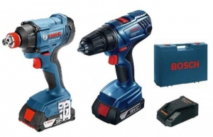 Set surubeinita si clichet Bosch GDX 180-LI + GSR 180-LI SET 2x2,0 ah, 06019G5222 thumbnav 1