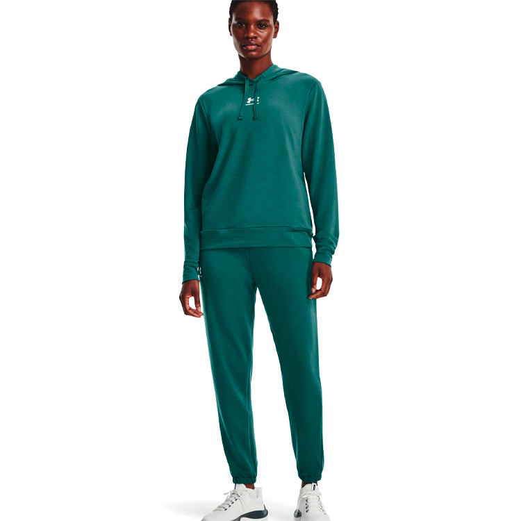 Hanorac Under Armour Rival Terry Hoodie XXL Verde Femei photo 4