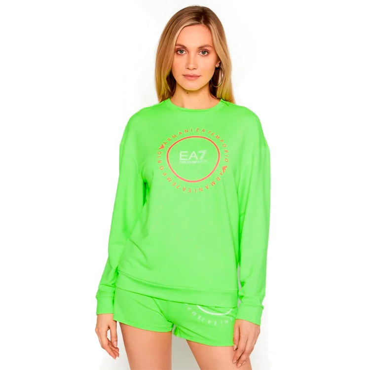 Hanorac EA7 EMPORIO ARMANI SWEATSHIRT XS Verde Femei photo 3