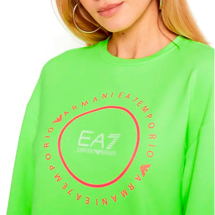 Hanorac EA7 EMPORIO ARMANI SWEATSHIRT XS Verde Femei photo 5