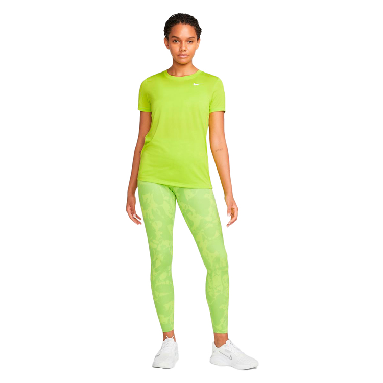 Tricou Nike W NK DRY LEG TEE CREW / Femei / M / Verde photo 3