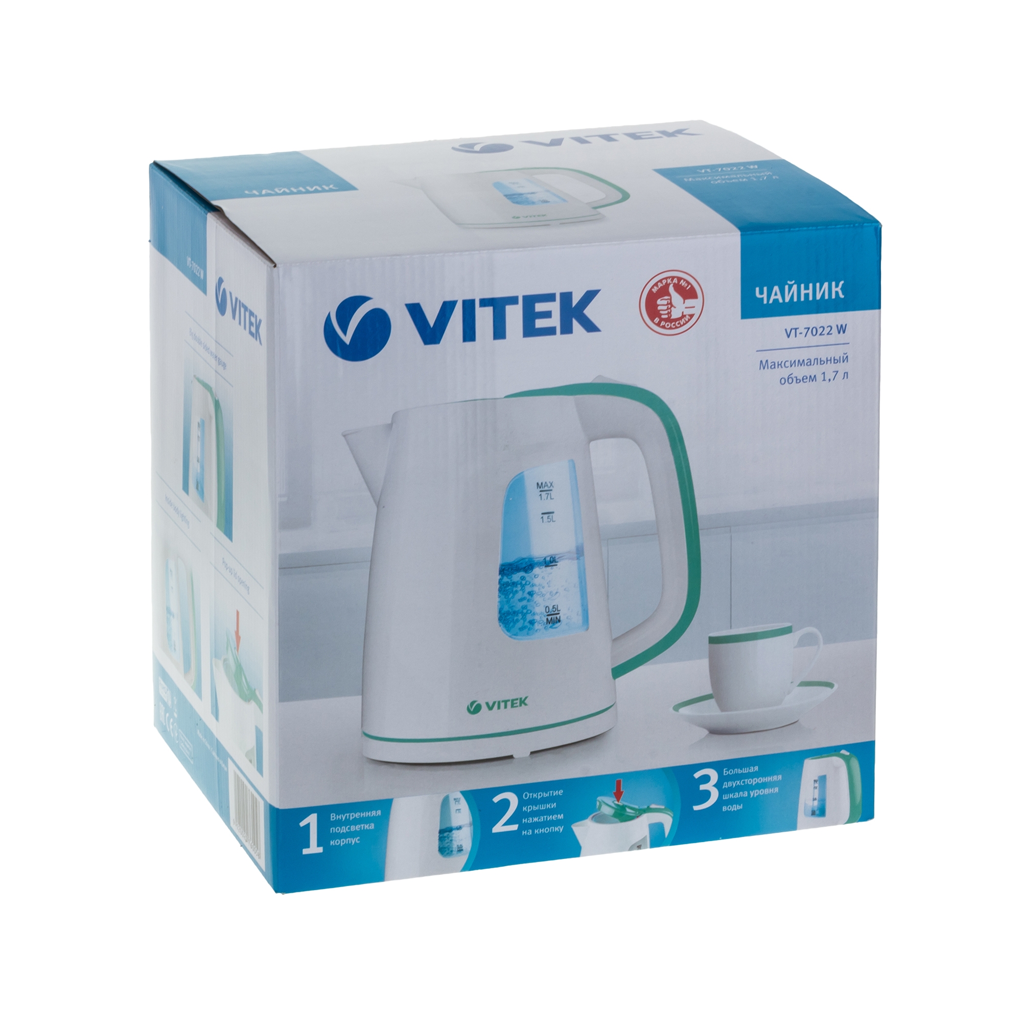 Fierbator de apa electric Vitek VT-7022 W photo 5