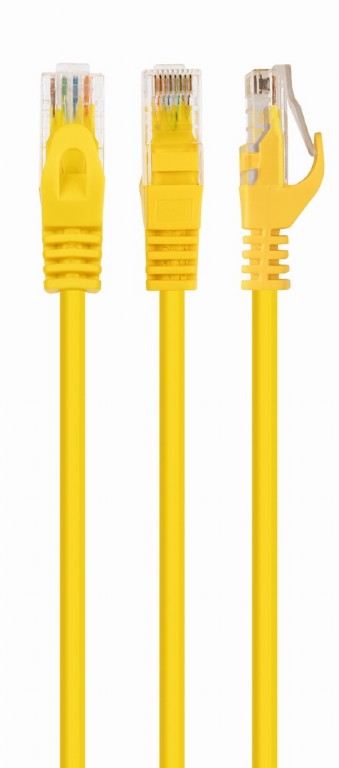 UTP Cat6 Patch cord, 0.25 m, Yellow photo 1