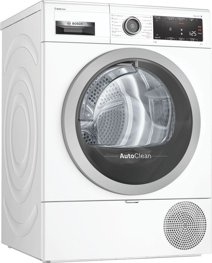 Mas. de uscat rufe cu pompa de caldura Bosch WTX87M90ME / 9 kg / A++ / Alb photo 1