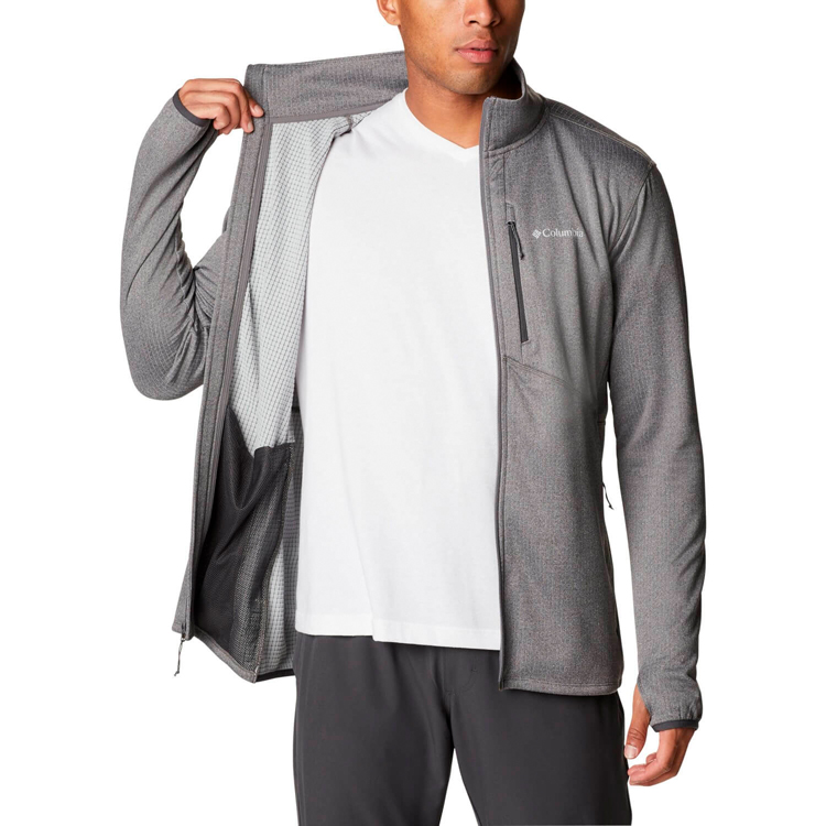 Hanorac pt bărbați Columbia Park View Fleece Full Zip S Gri photo 3