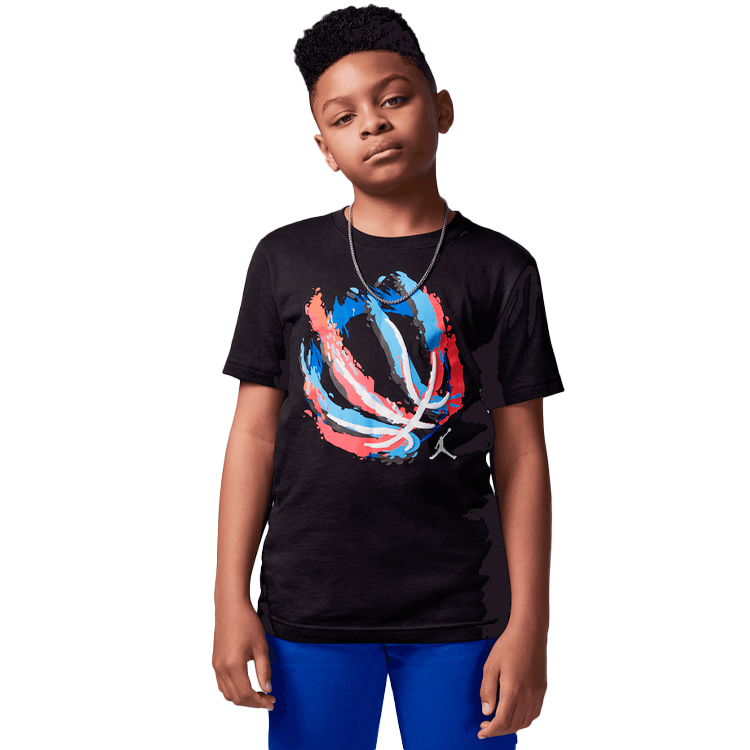 Футболка Nike JDB BBALL FIRE SS TEE / Мужской / M / Черный photo 3
