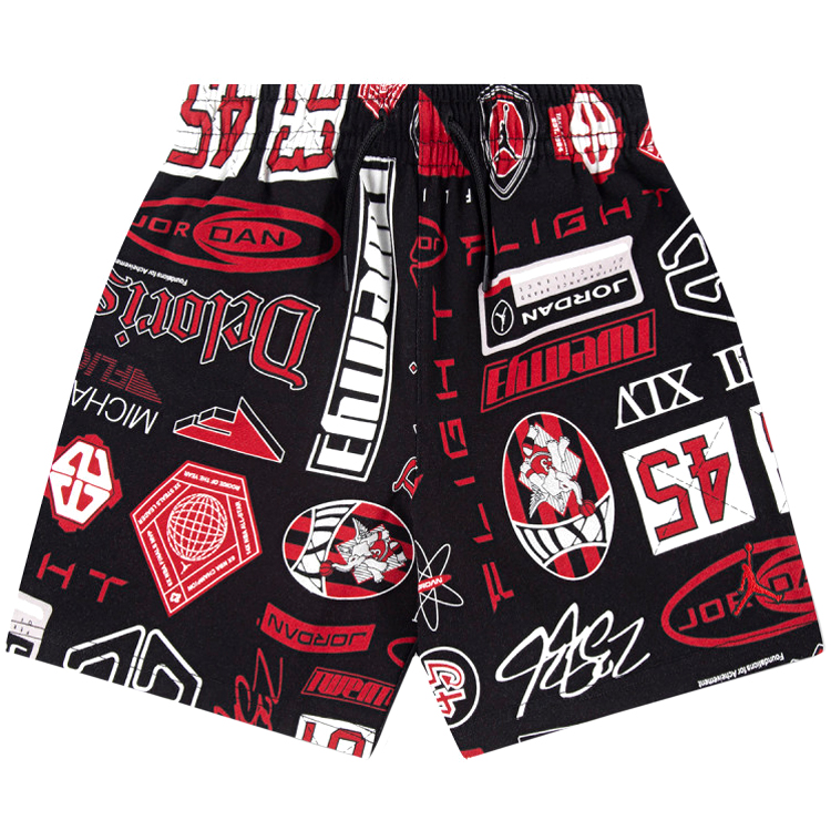 Sorti Nike JDB MJ ESSENTIALS FT AOP SHORT / Barbati / S / Negru photo 2