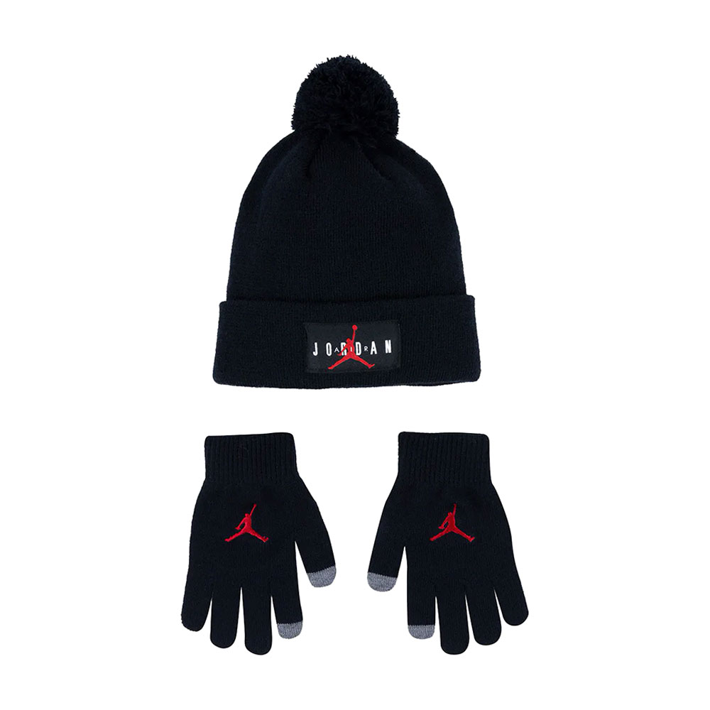 Set Caciula + manusi Nike HBR POM BEANIE SET 8-20 Negru photo 1 Set Caciula + manusi Nike HBR POM BEANIE SET 8-20 Negru photo 1