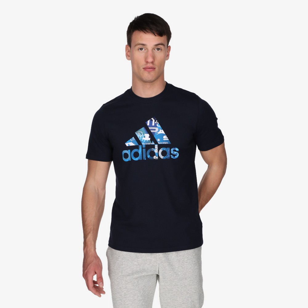 Tricou bărbătesc Adidas M MULT BOS G T S Albastru photo 3
