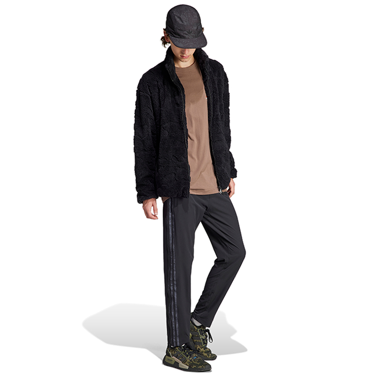 Hanorac pt bărbați Adidas ADV CAMO FLEECE XS Negru photo 3