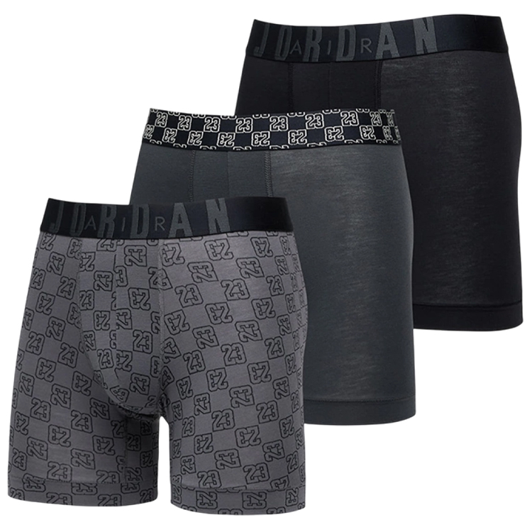 Boxeri Nike MONOGRAM 3PK BOXER B S Gri Barbati photo 5