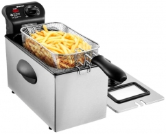 Фритюрница Kitfort KT-2023, 0.8 кг, 2180 Вт, Нержав.сталь thumbnav 1
