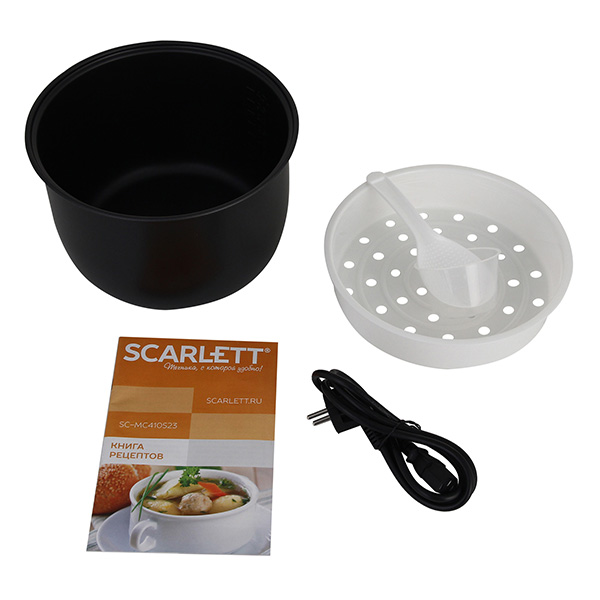 Multifierbator Scarlett SC-MC410S23 / / 900 / 38 programe / Argintiu photo 4