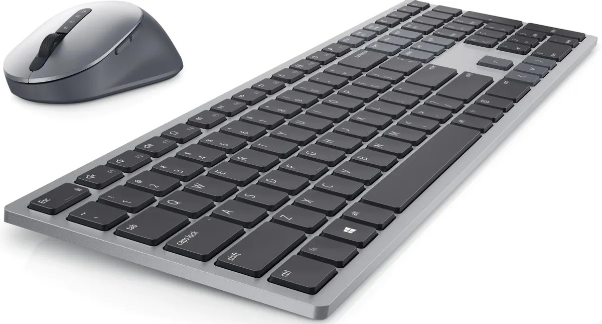Беспроводная клавиатура и мышка Dell Premium KM7321W, Titan Gray photo 3