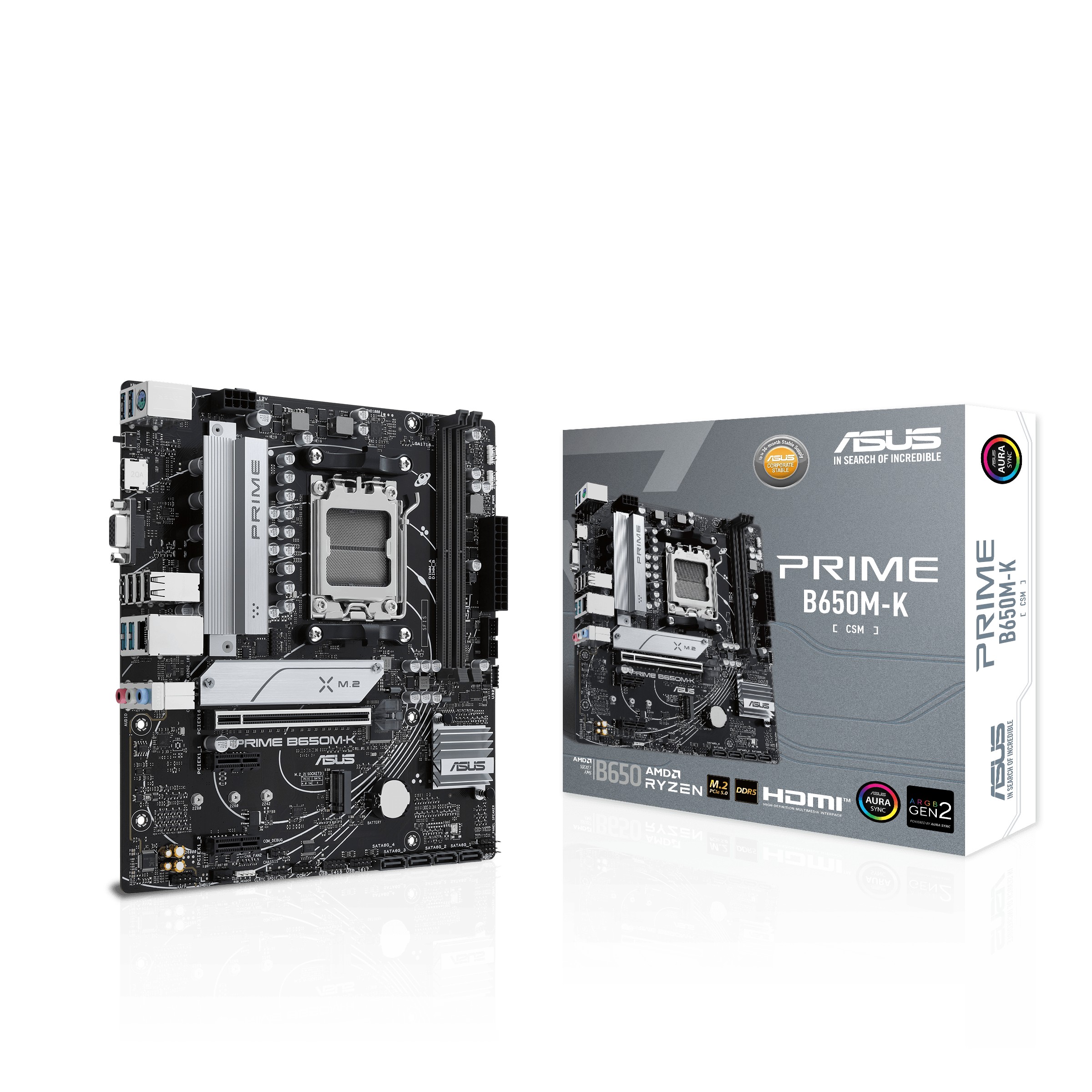 Placa de baza ASUS PRIME B650M-K / AM5 / B650 / DDR5 / mATX photo 1