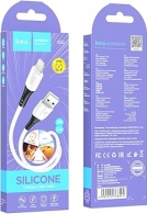 Cablu USB la Lightning HOCO X82 / 1m / Silicone / up to 2.4A / White thumbnav 3