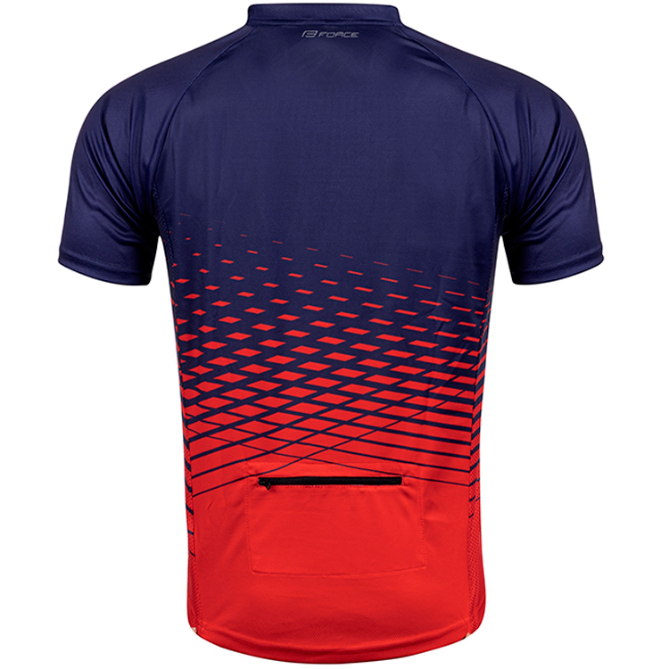 Tricou bărbătesc Force MTB L Albastru-rosu photo 3