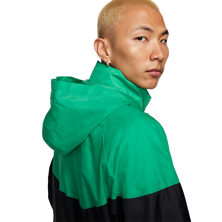 Jachetă Nike M NK WR ANORAK JKT M Negru-verde pentru bărbați  photo 5