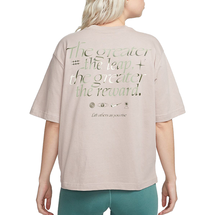 Tricou Nike W NSW TEE OC 3 SS BOXY XL Bej Femei photo 2