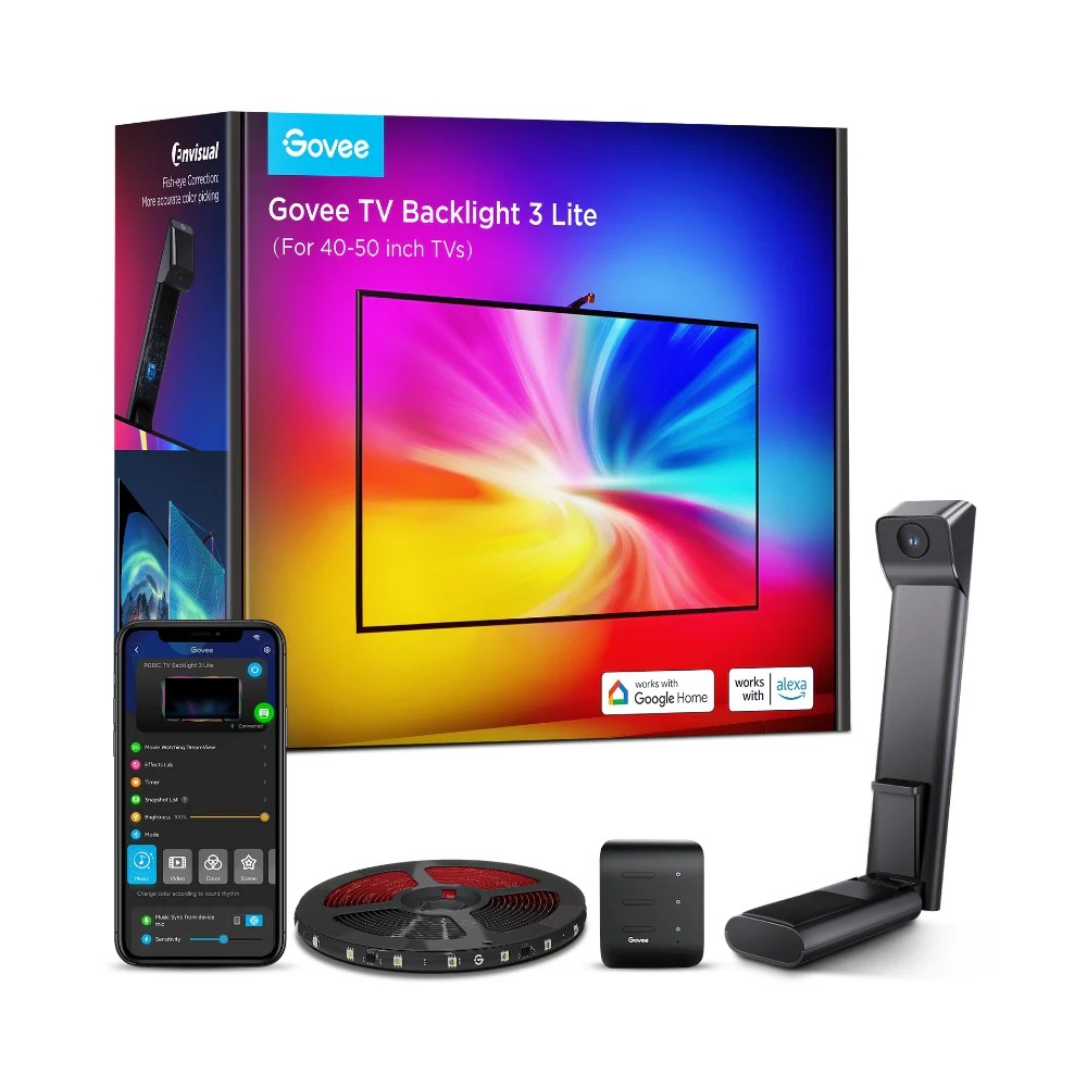 Banda LED pentru TV GOVEE RGBIC TV Backlight 3 Lite (40”-50”) photo 1