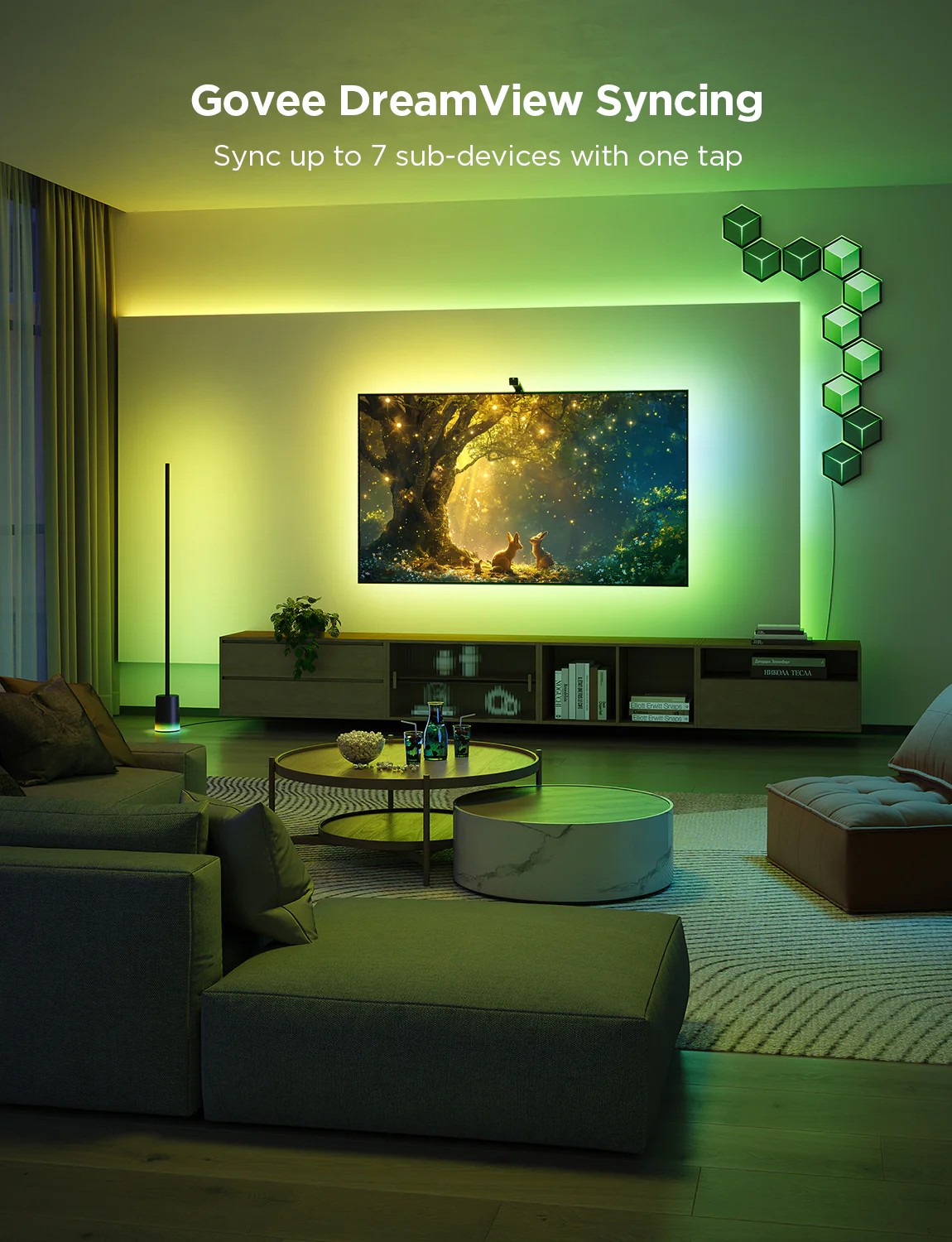 Banda LED pentru TV GOVEE RGBIC TV Backlight 3 Lite (40”-50”) photo 7