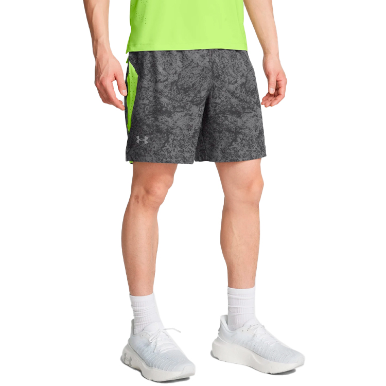 Шорты мужские Under Armour UA LAUNCH PRO 7 PRINTED SHORTS L Серый/Черный photo 5